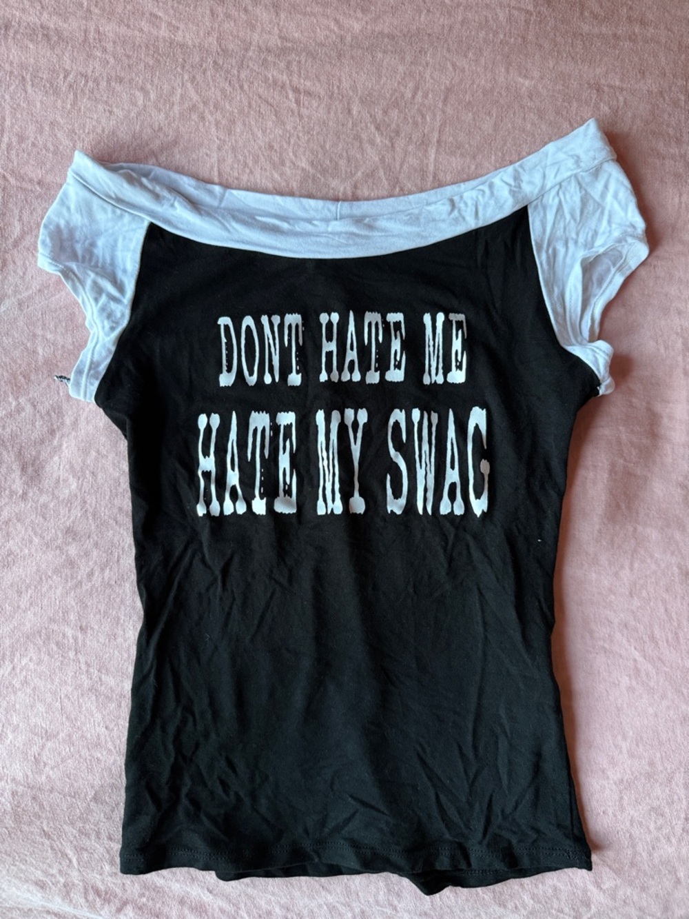 Omighty Boatneck Top - Don't Hate Me Hate My Swag
